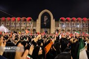 ببینید | خاموش شدن چراغهای مصلای تهران در لحظات پایانی مراسم